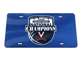 Virginia Cavaliers 2019 Basketball National Champions Inlaid License Plate