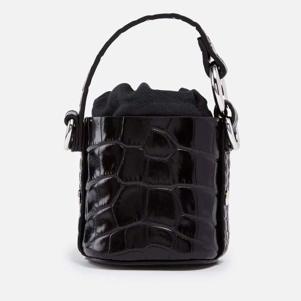 Vivienne Westwood Mini Daisy Croc-Effect Leather Bucket Bag | Coggles