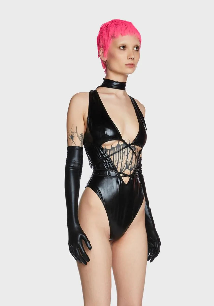 Want To Believe Bodysuit And Gloves Set-