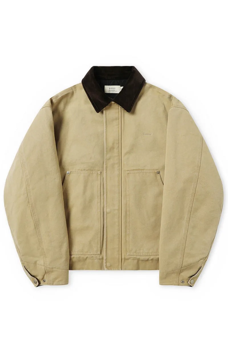 Washed Canvas Quilted Work Jacket