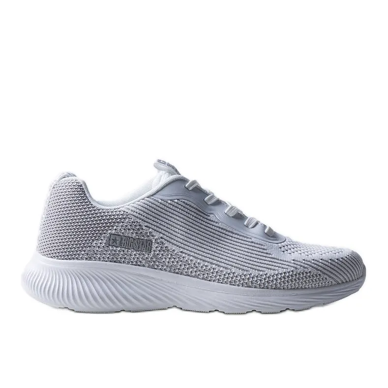 White and gray men's Big Star sneakers JJ174286