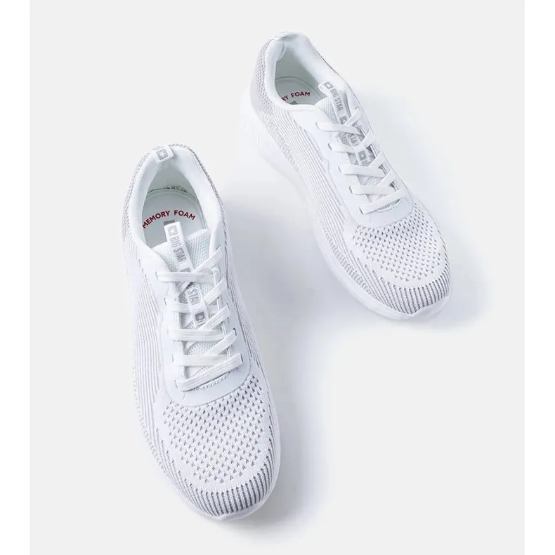 White and gray men's Big Star sneakers JJ174286