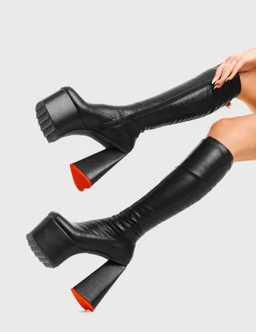 Wild Child Platform Knee High Boots