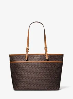 Winston Large Signature Logo Print Woven Pocket Tote Bag