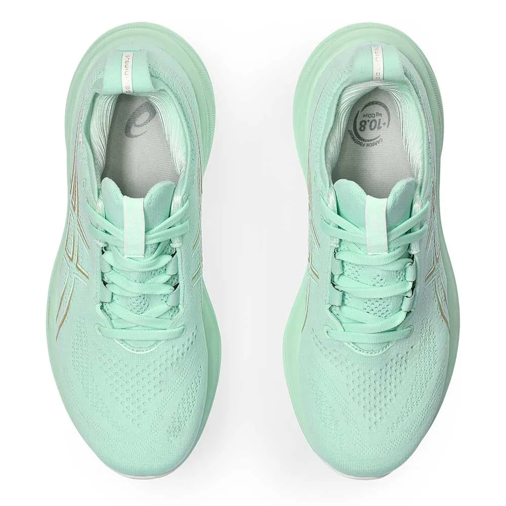 Womem's Gel-Nimbus 26 Running Shoe - Mint Tint/Pale Mint - Wide (D)
