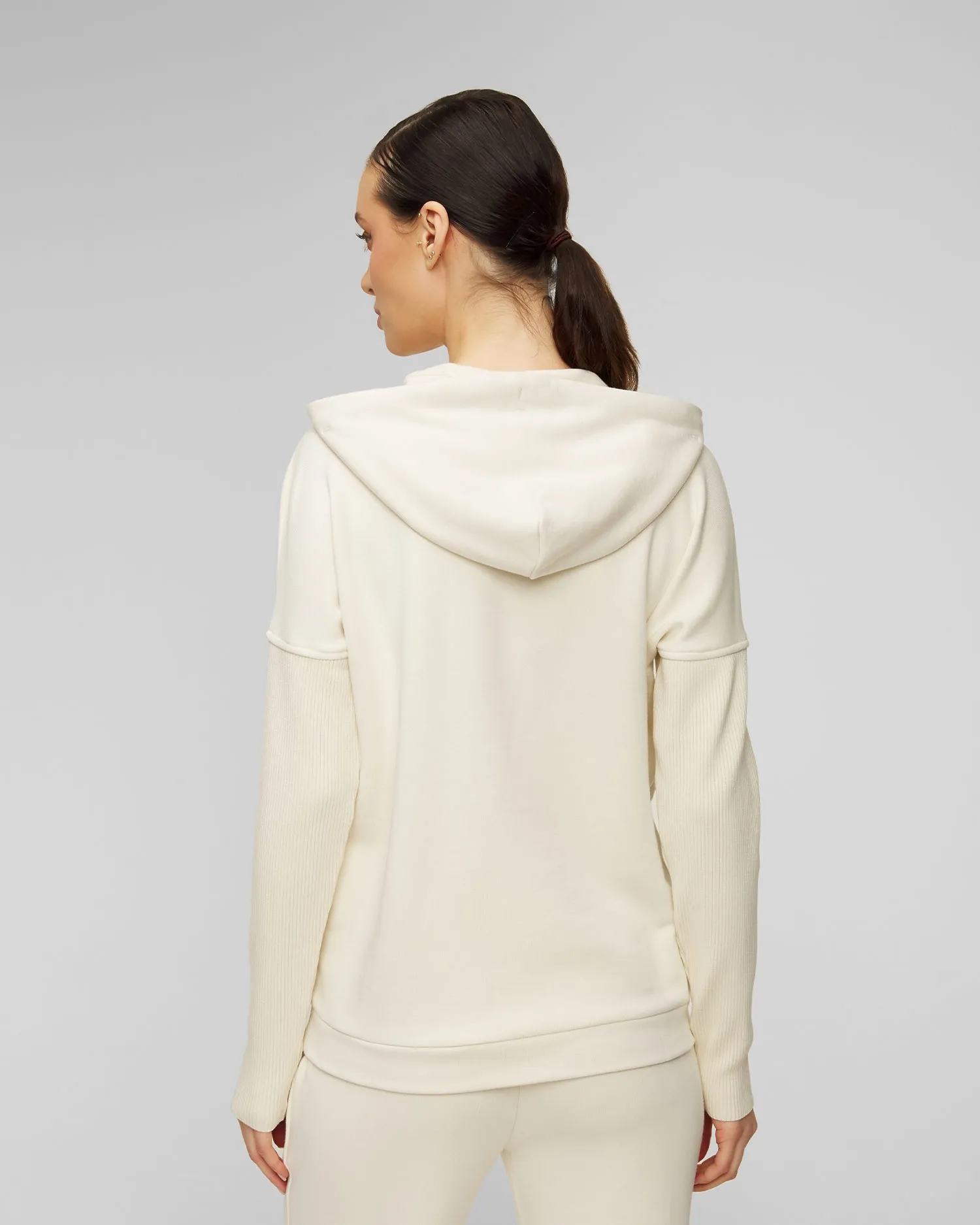 Women's cream hooded sweatshirt BOGNER Queeny 86098766-133