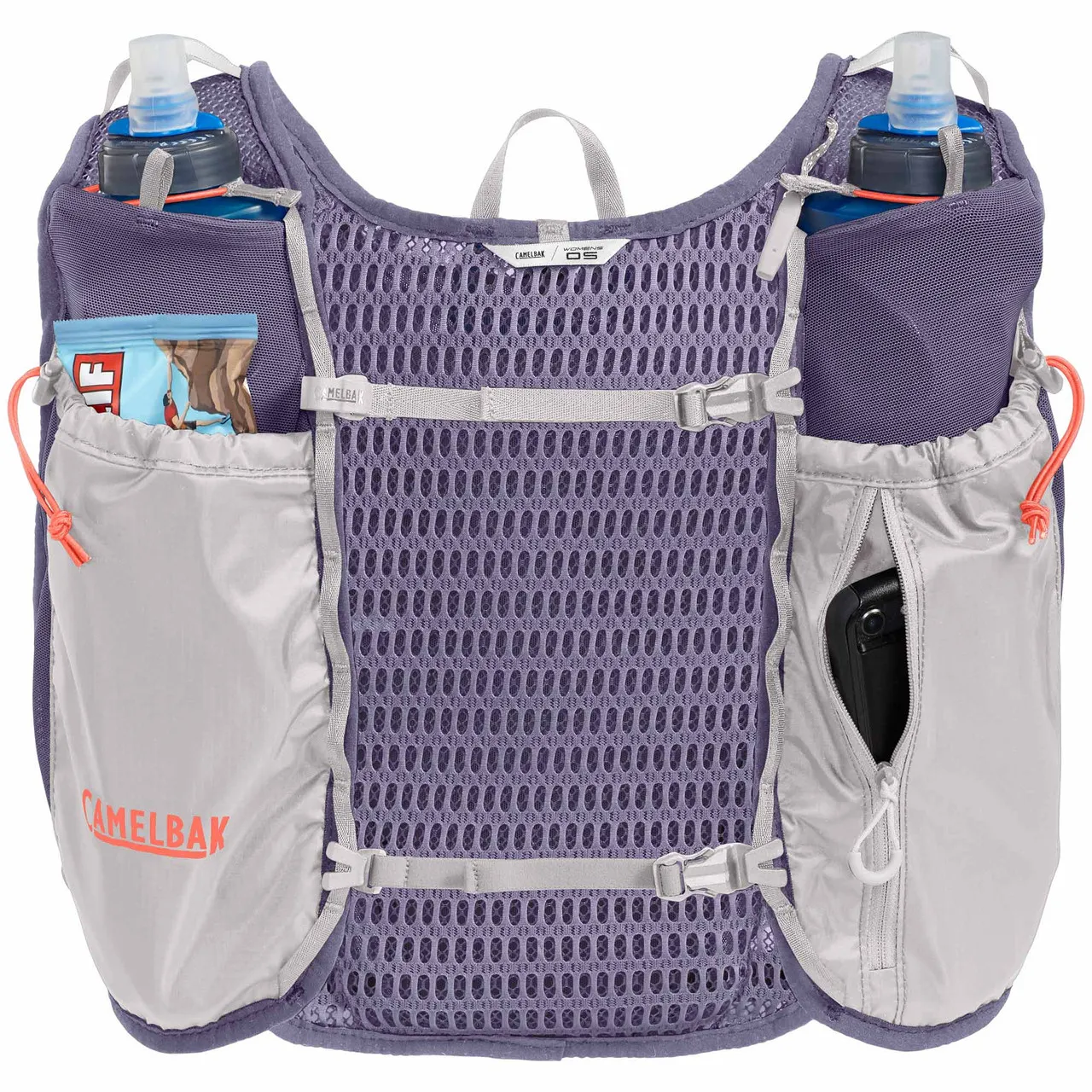 Women's Trail Run 7L Vest With 2 X 500ml  Quick Stow Flasks