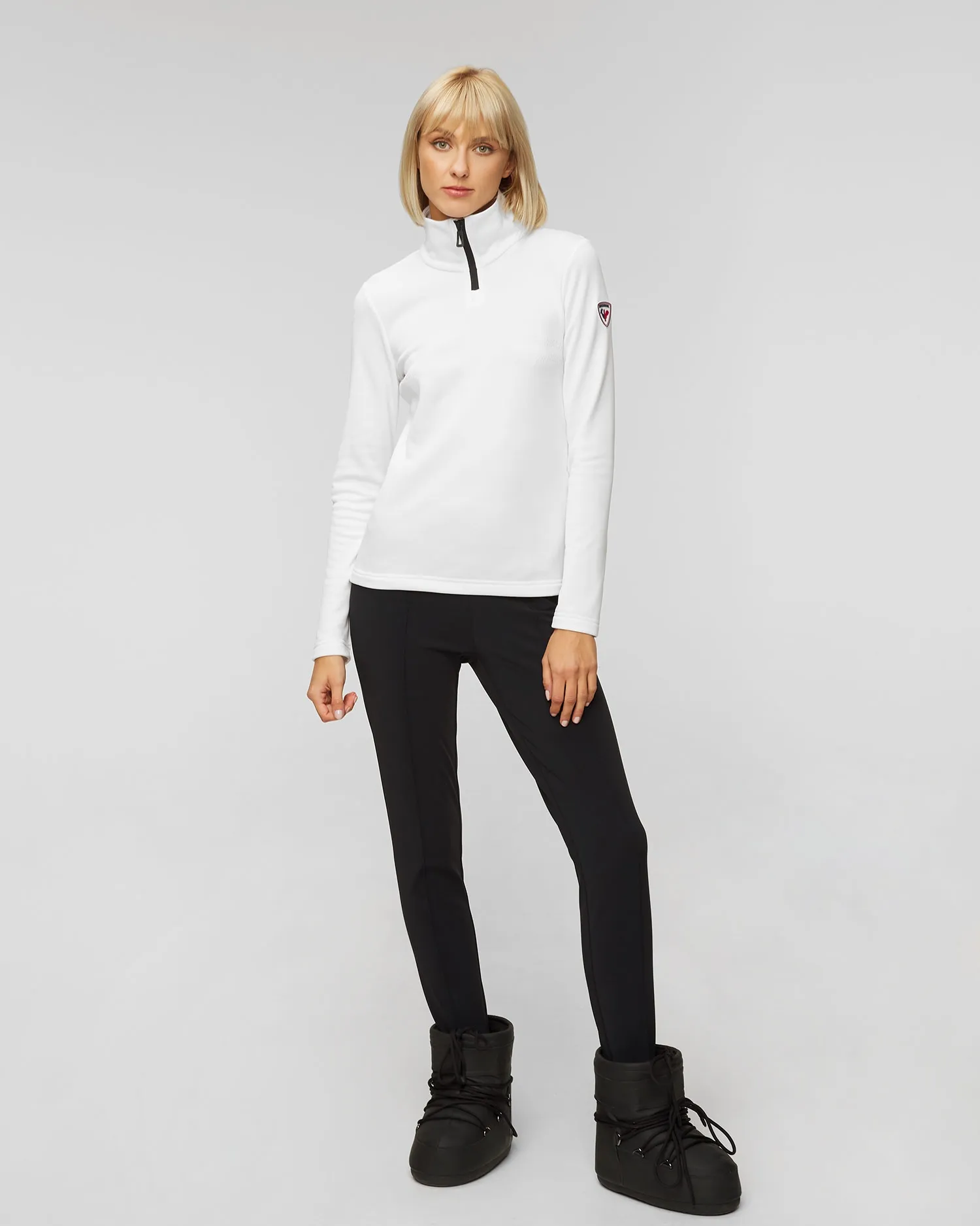 Women's zip-up turtleneck Rossignol Resort 1/2  RLMWL27-100