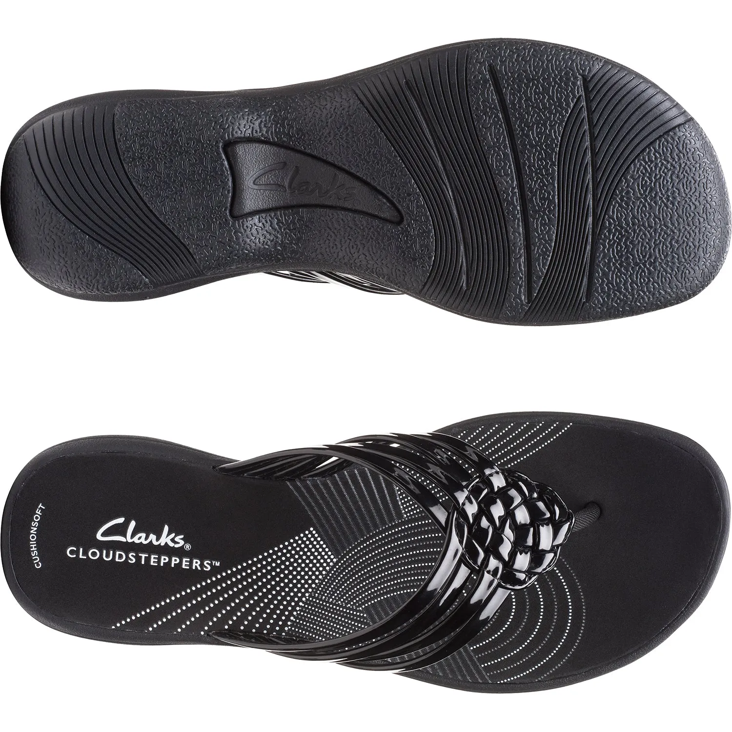 Women's Clarks Breeze Coral Black Synthetic