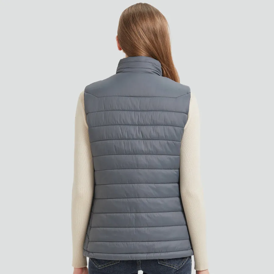Women's Heated Vest-Gray