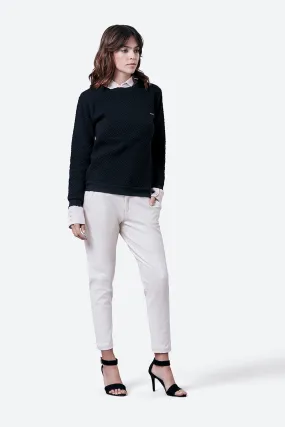 Women's Laprida Gaucho Pattern Sweatshirt in Black