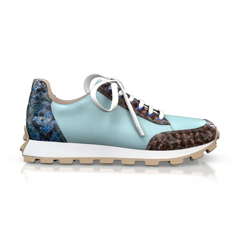 Women's Leather Running Sneakers 54973