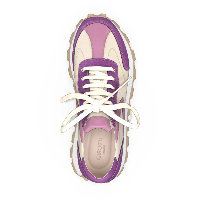 Women's Leather Running Sneakers 56512