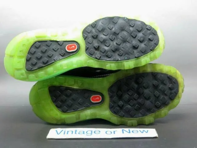 Women's Nike Air Max+ 2011 Black Summit White Neo Lime R...