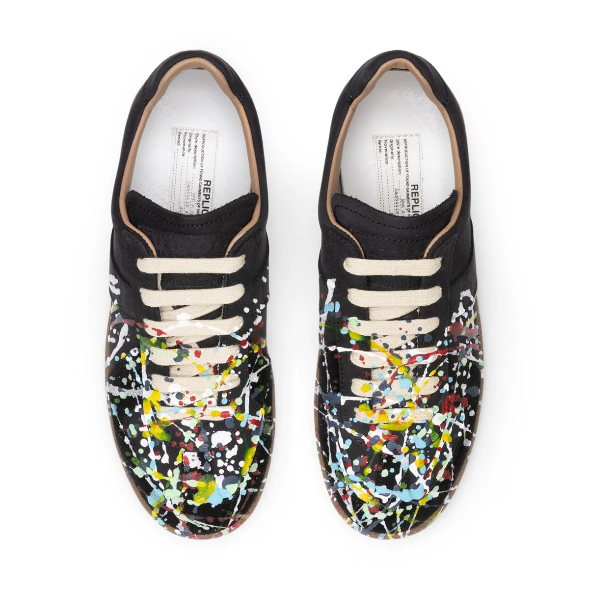 WOMEN'S PAINT REPLICA SNEAKERS BLACK/POLLOCK MULTI | Bodega