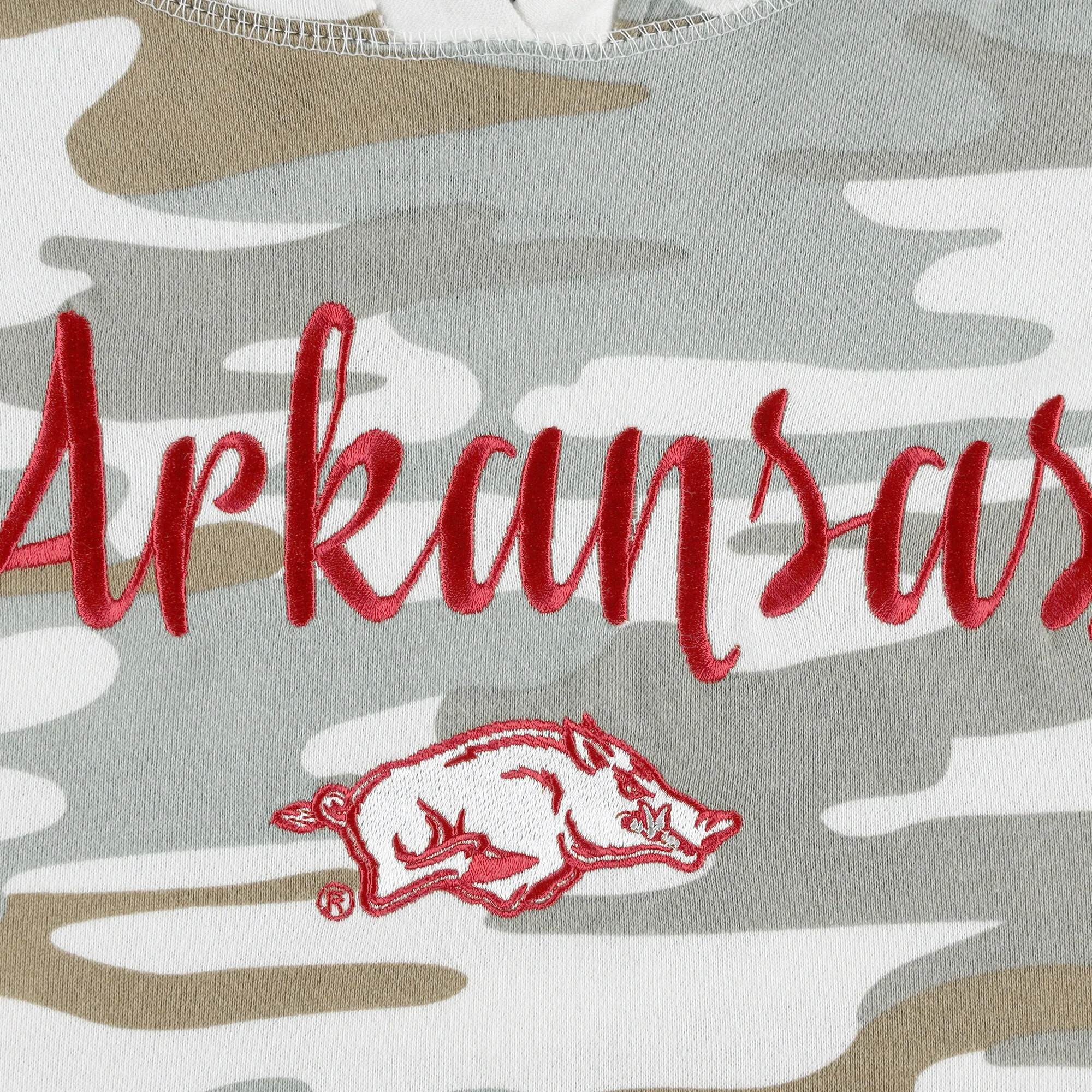 Women's Pressbox Camo Arkansas Razorbacks San Pablo Pullover Hoodie
