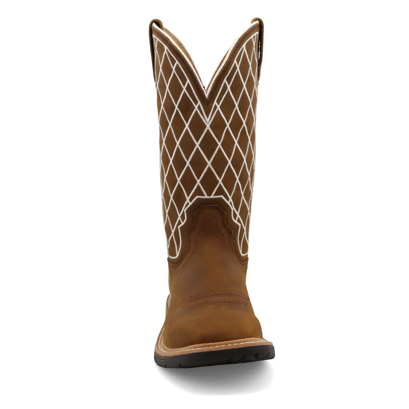 Women’s Twisted X Western Work Boot – Oiled Saddle & Dark Brown WXB0002