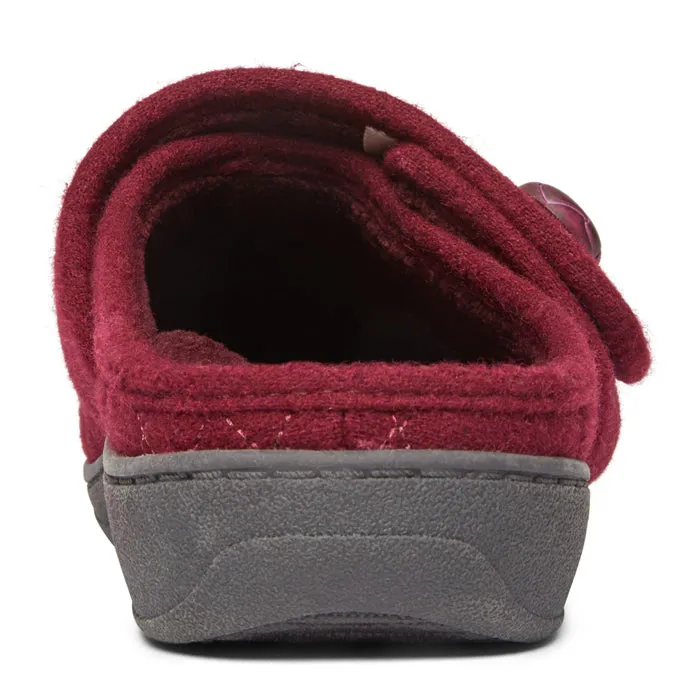 Womens Vionic Carlin Mule Slipper Wine