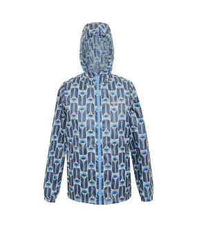 Womens/ladies orla kiely tall flowers packaway waterproof jacket navy Regatta
