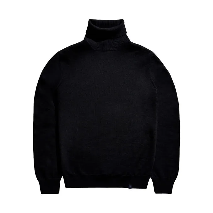WOOL TURTLENECK Man Black 