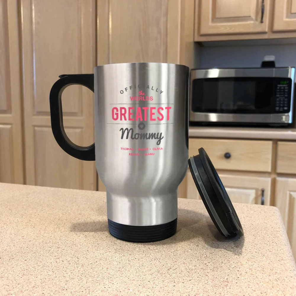 Worlds Greatest Personalized Metal Coffee and Tea Travel Mug