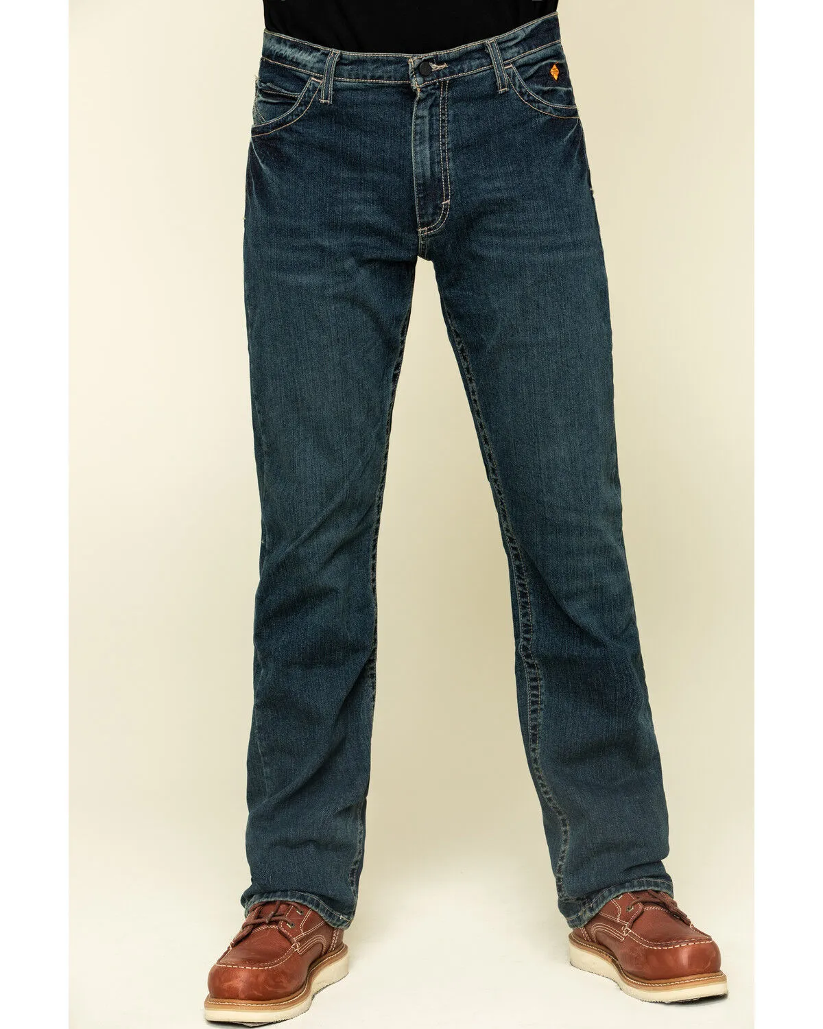 Wrangler 20X Men's FR Advanced Comfort Dark Vintage Boot Work Jeans
