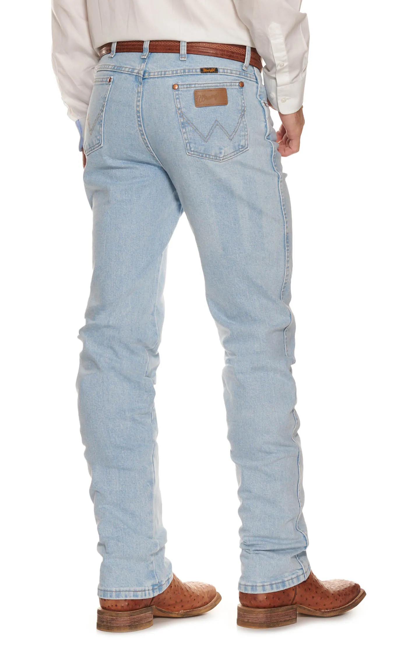 Wrangler Men's Cowboy Cut Bleach Slim Fit Active Flex Jeans