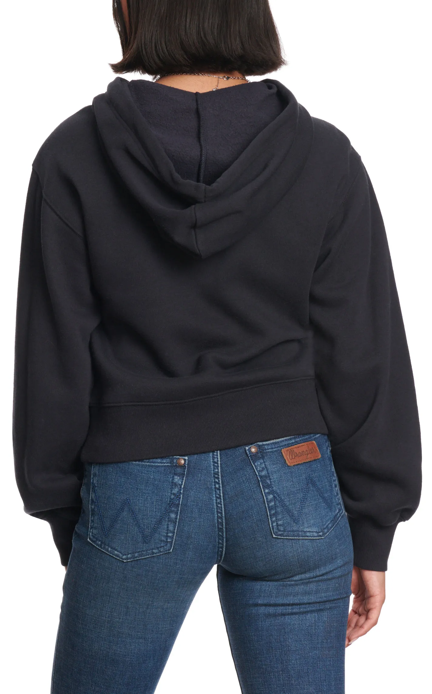 Wrangler Retro Women's Black & Teal Desert Scene Graphic Hoodie 