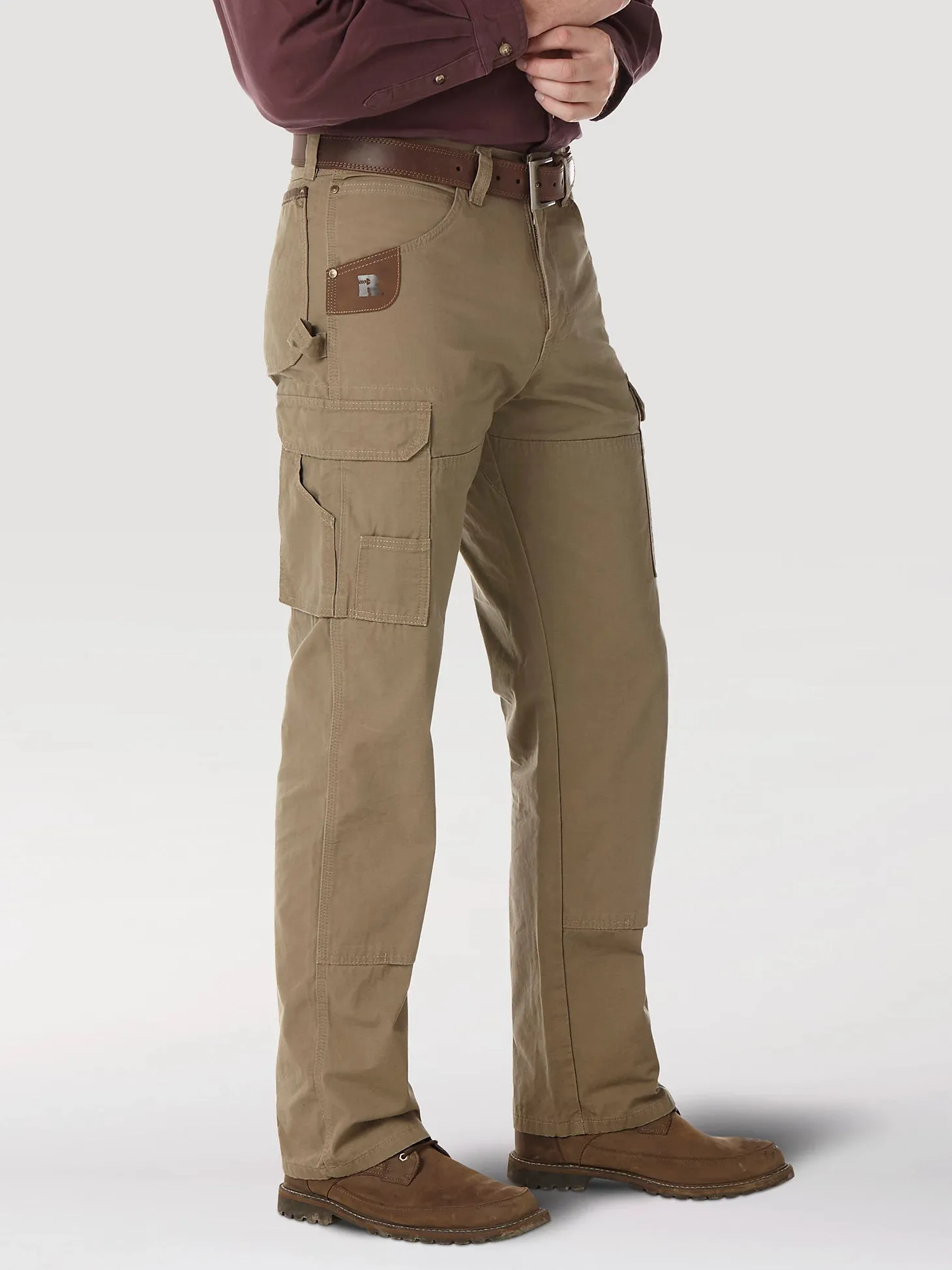 WRANGLER RIGGS WORKWEAR RIPSTOP RANGER CARGO PANT IN BARK SIZE 38X32