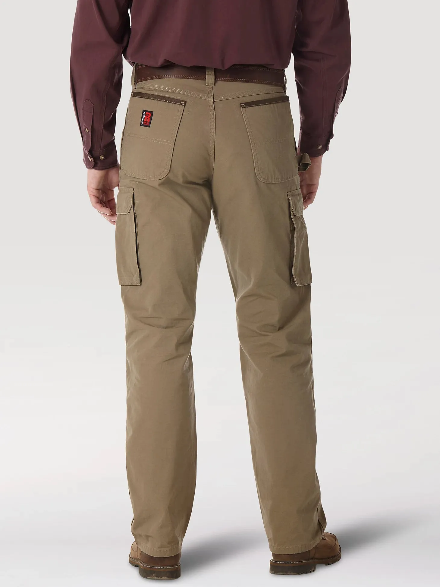 WRANGLER RIGGS WORKWEAR RIPSTOP RANGER CARGO PANT IN BARK SIZE 44X30