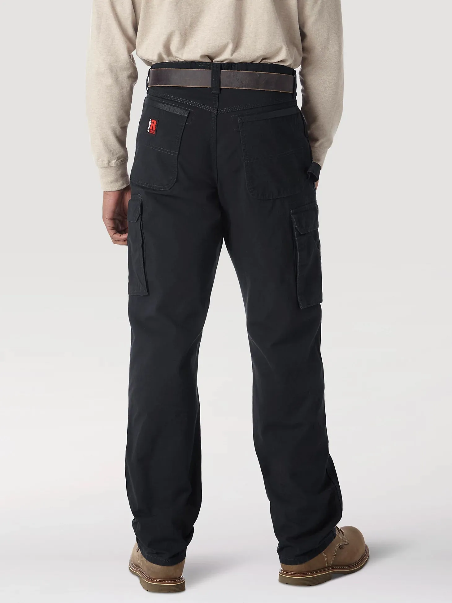 WRANGLER RIGGS WORKWEAR RIPSTOP RANGER CARGO PANT IN BLACK SIZE 34X32
