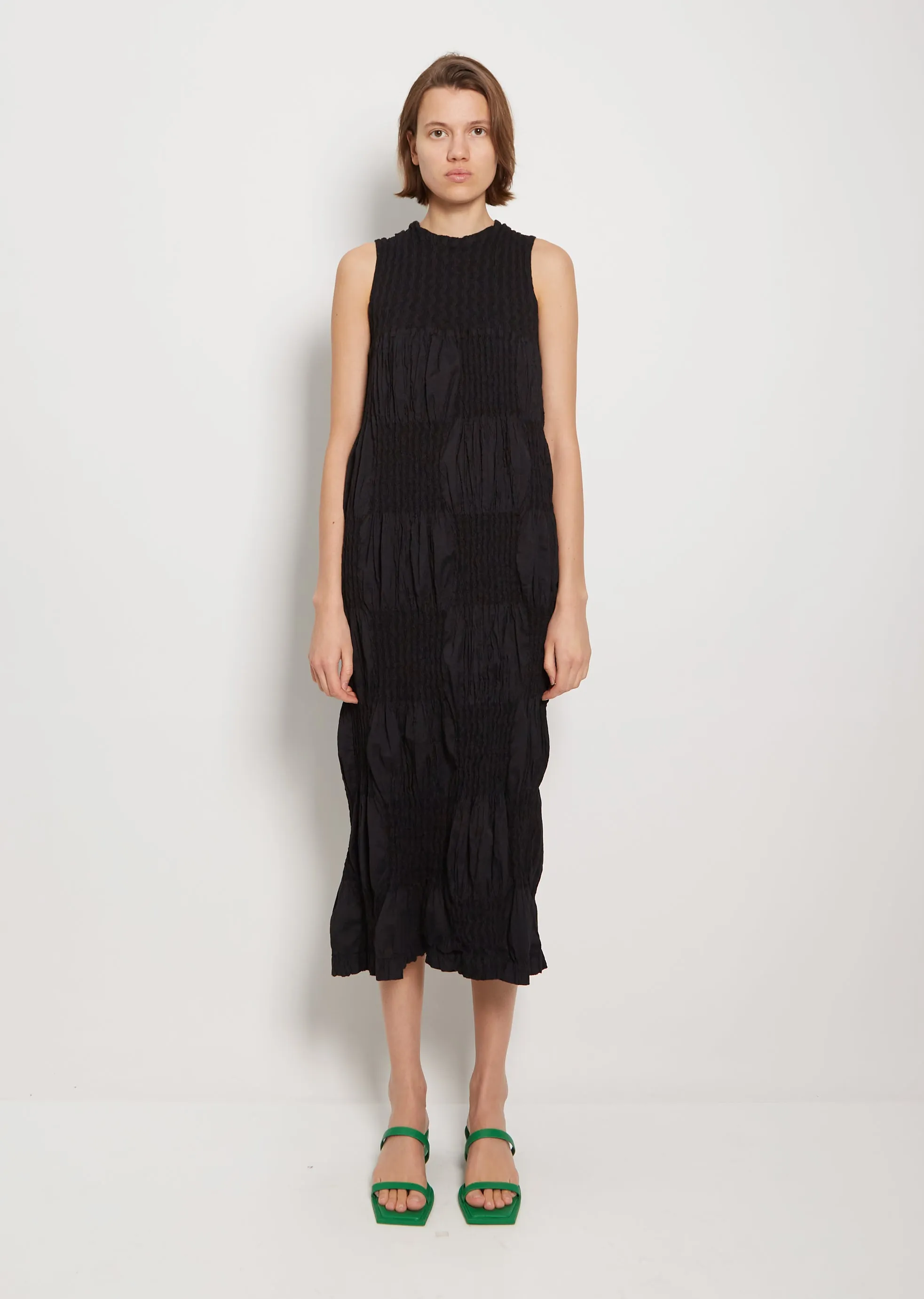 Wrinkled Blocks Dress