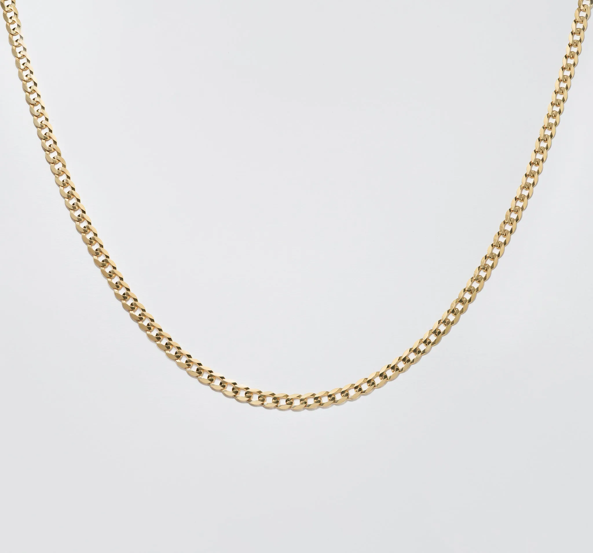 Yellow Gold Curb Chain - Polished 5.8mm