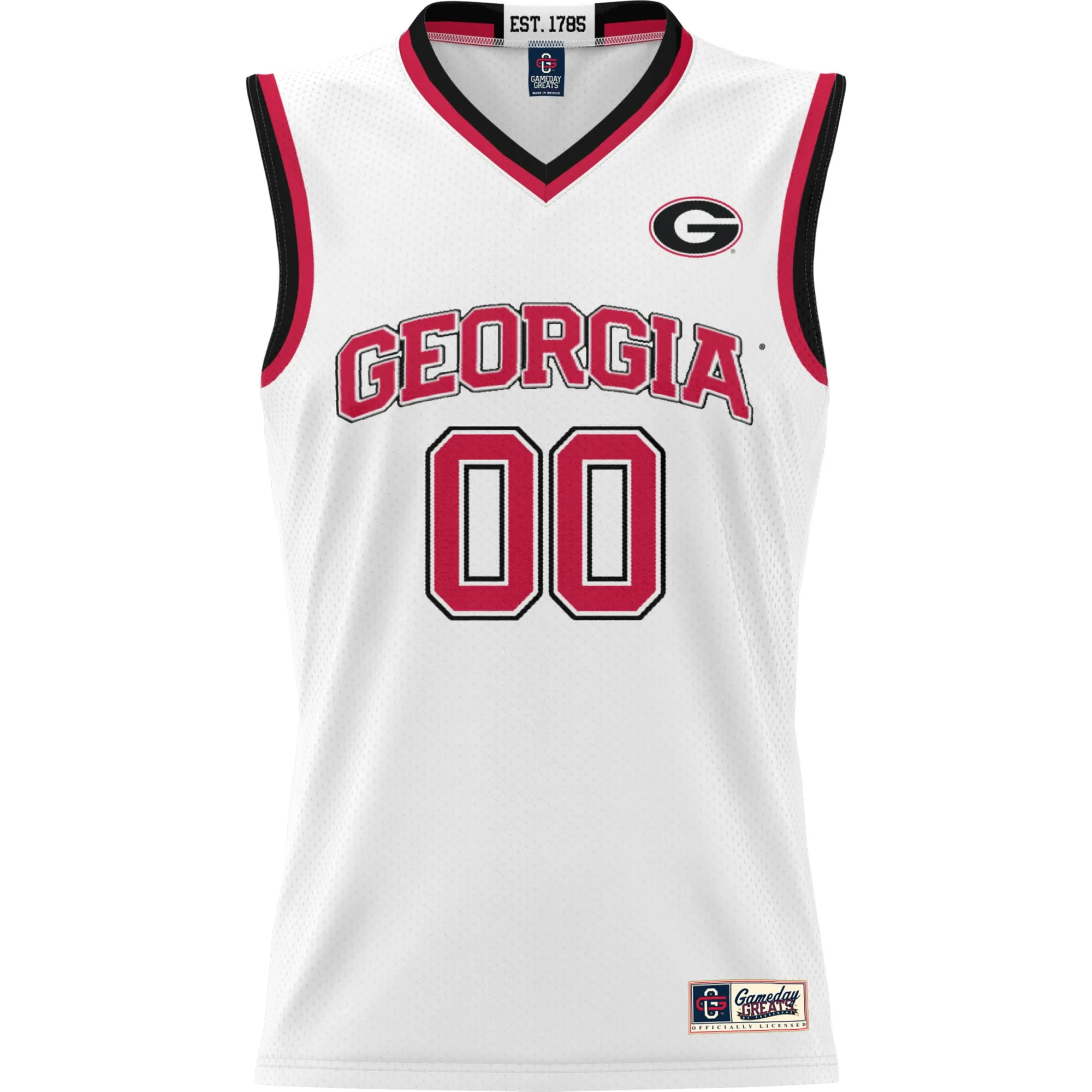 Youth Game Day Greats White Georgia Bulldogs NIL Pick-A-Player Lightweight Basketball Jersey