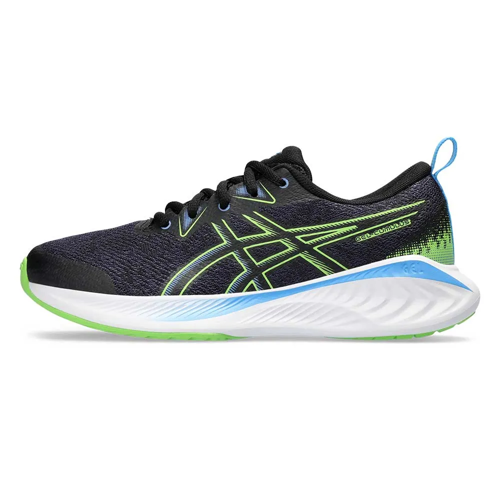 Youth Gel-Cumulus 25 Grade School Running Shoe - Black/Electric Lime - Regular (D)