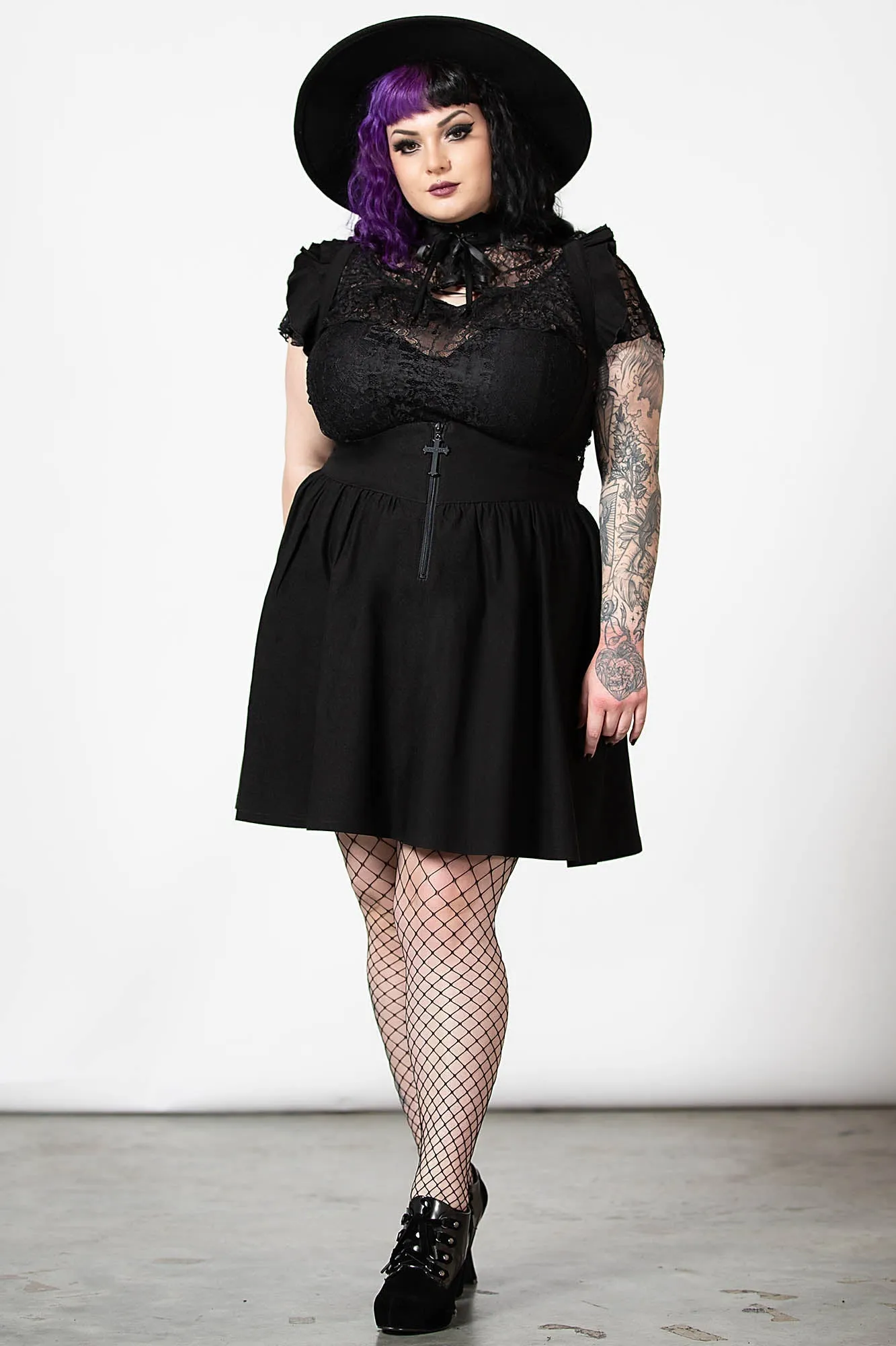 Yuna Suspender Skirt [PLUS]