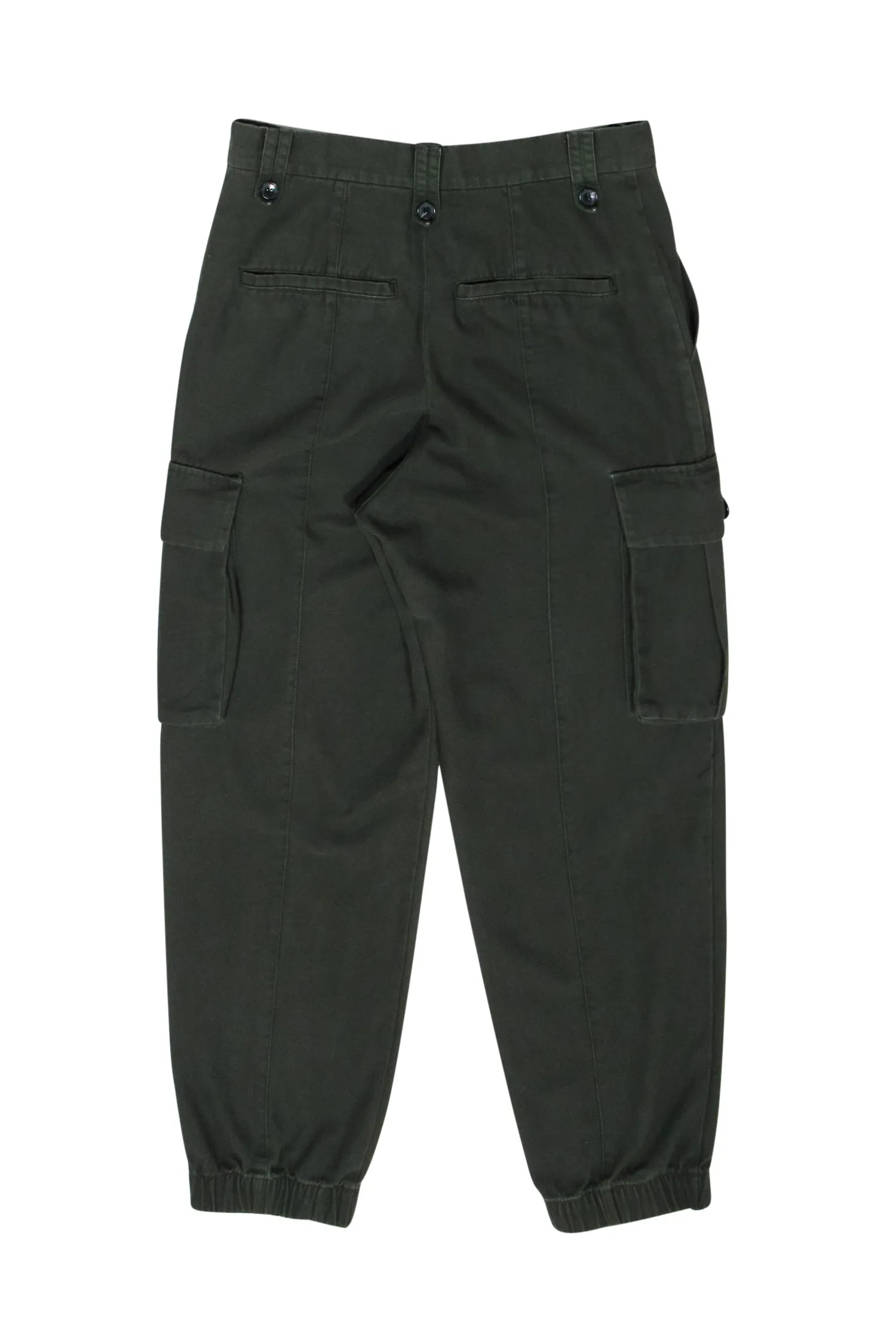 Zadig & Voltaire - Army Green Canvas Cargo Pants Sz S
