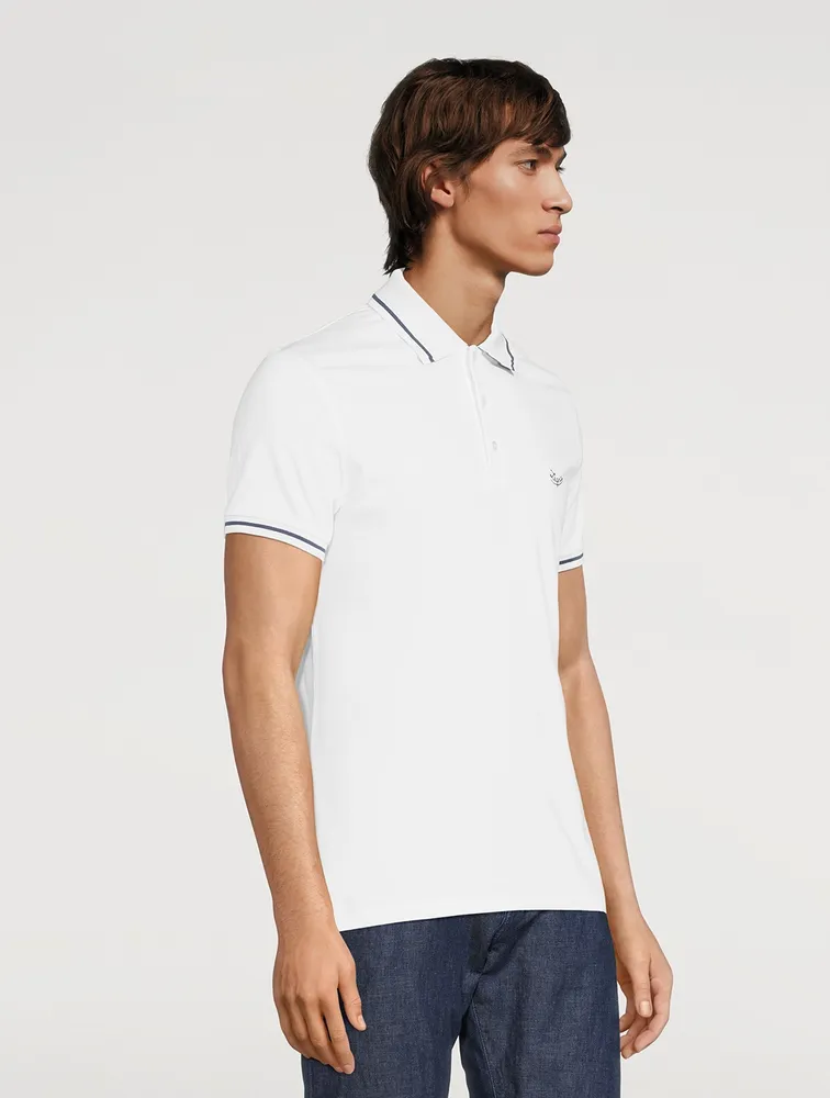 ZEGNA Cotton Stretch Polo With Logo