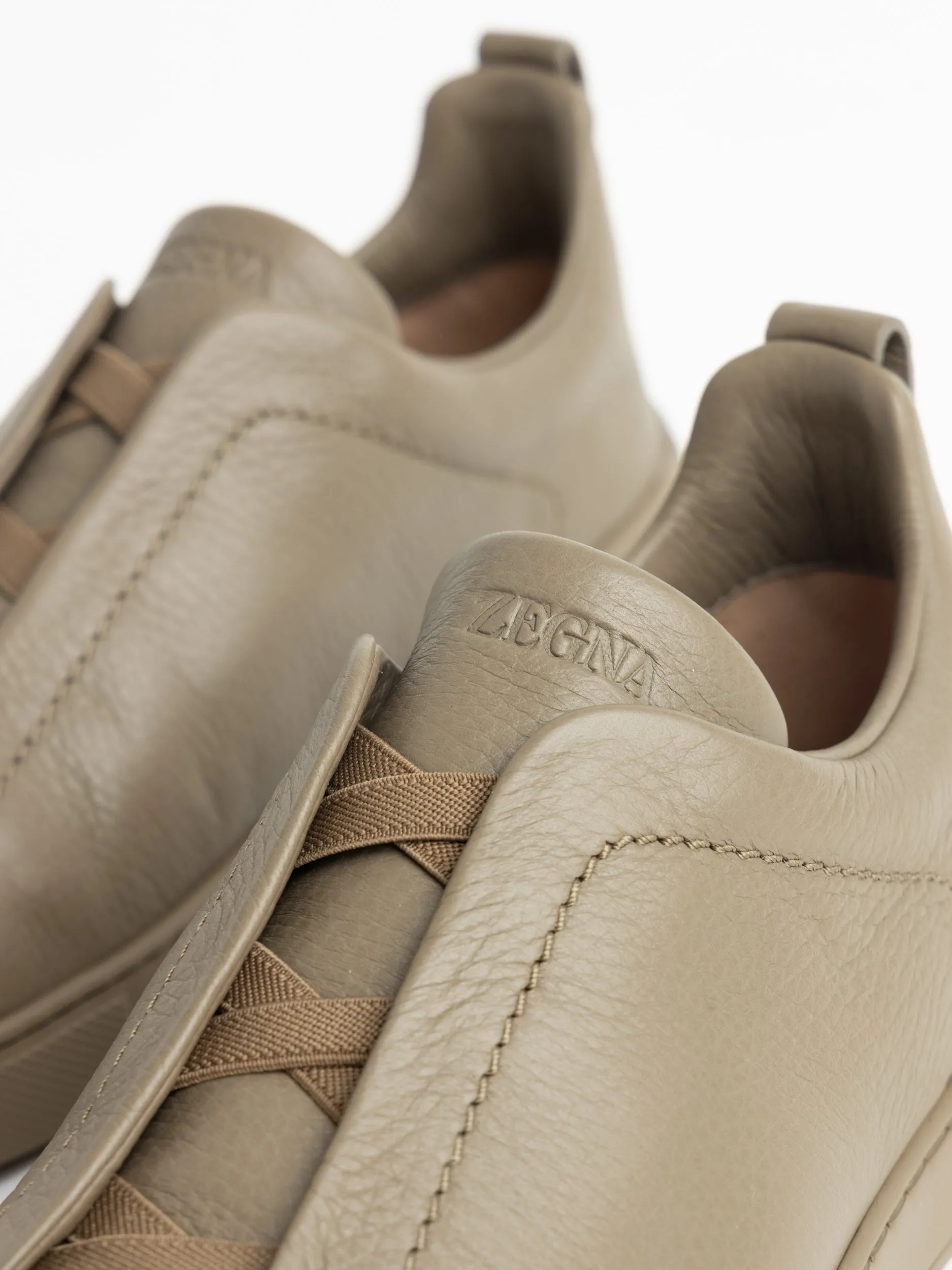 ZEGNA Olive Green Triple Stitch™ Secondskin Sneakers