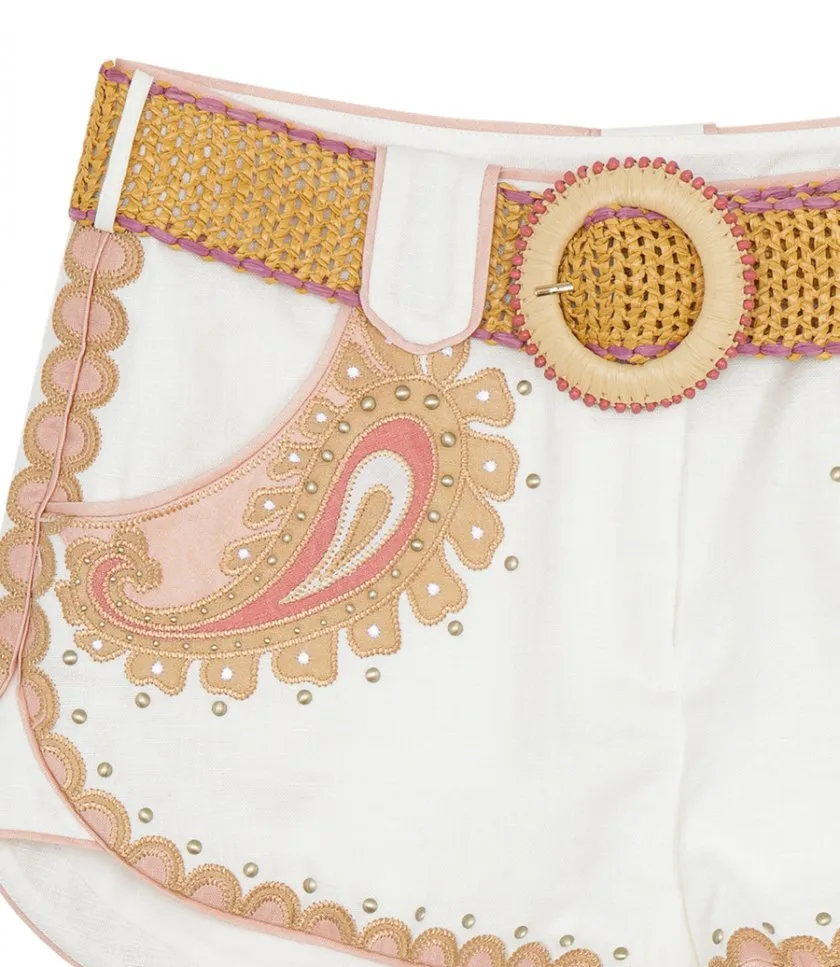 ZIMMERMANNLAUREL APPLIQUE SHORT
