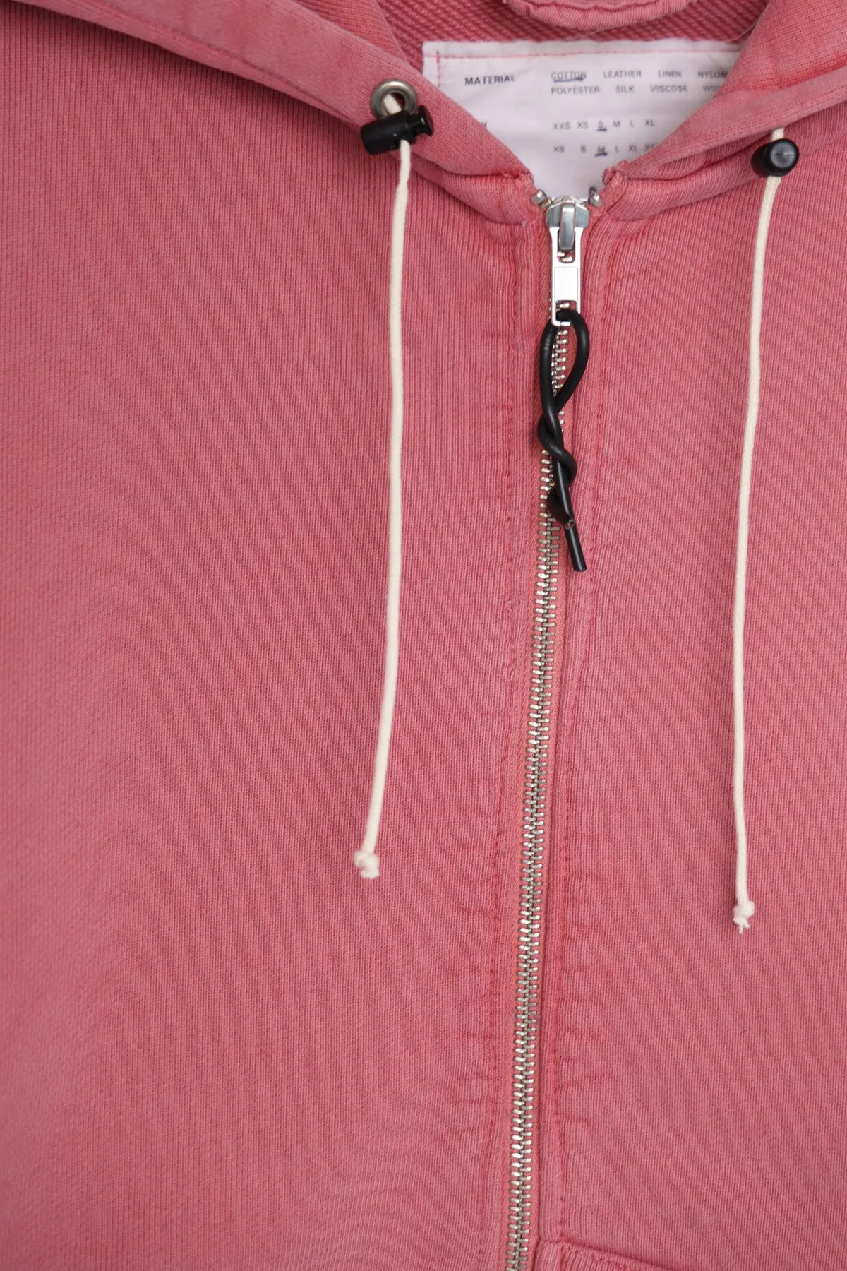 Zip Hoodie - Coral Old Dye