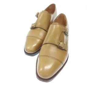 中古◆ジョンロブ レザーシューズ ダブルモンク ウィリアム メンズ ライトブラウン UK7.5E JOHN LOBB WILLIAM【LA】